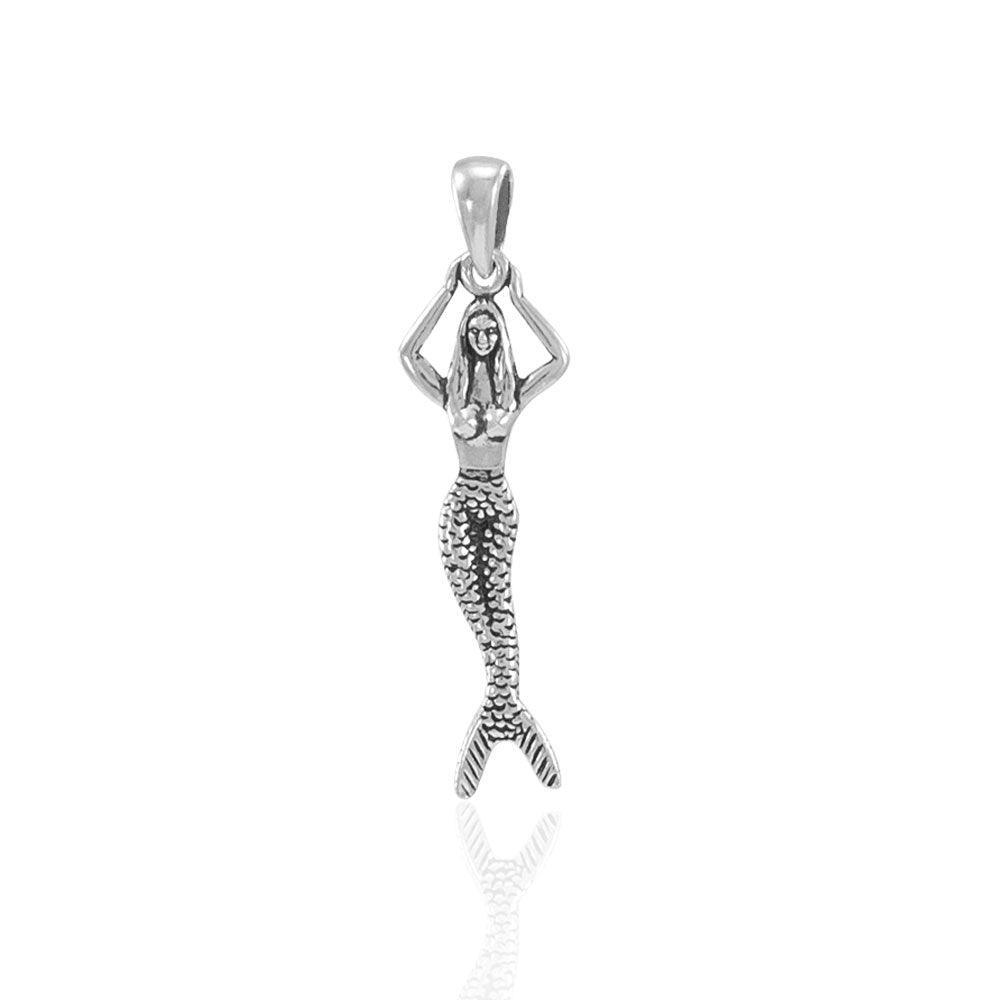 Movable Mermaid Sterling Silver Pendant JP023 - Pendants