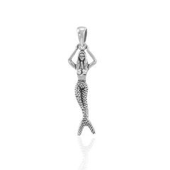 Movable Mermaid Sterling Silver Pendant JP023 - Pendants