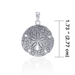 Sand Dollar Sterling Silver Pendant JP026 - Pendants