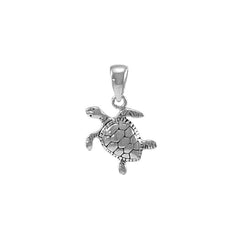 Turtle Sterling Silver Pendant JP034 - Pendants