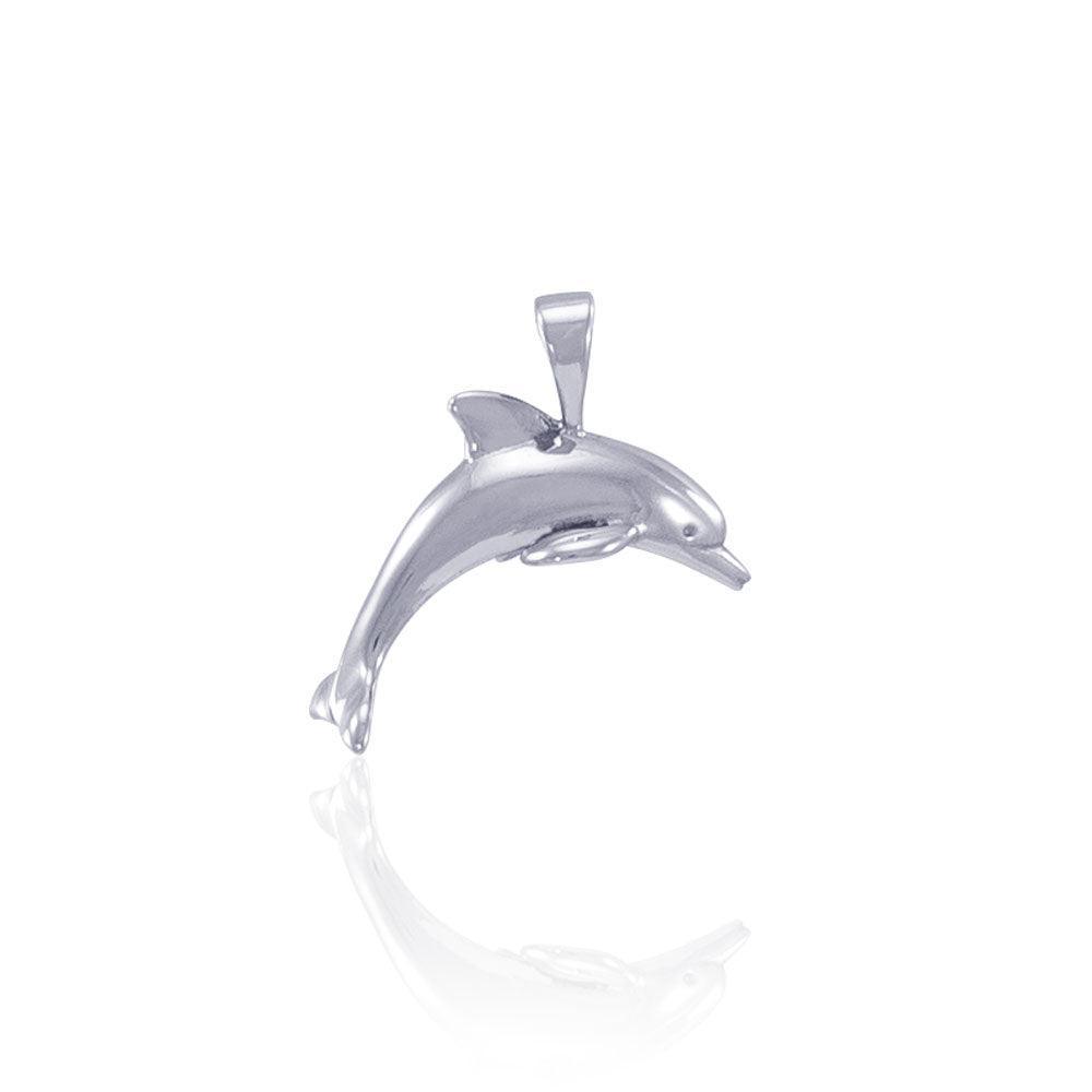 Dolphins Sterling Silver Pendant JP049 - Pendants