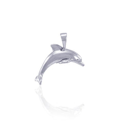 Dolphins Sterling Silver Pendant JP049 - Pendants