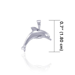 Dolphins Sterling Silver Pendant JP049 - Pendants