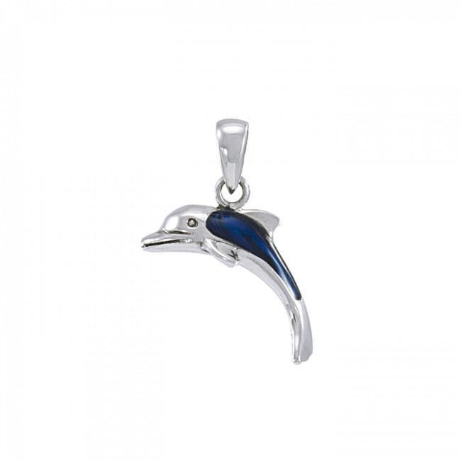 Dolphins Sterling Silver Pendant JP067 - Pendants