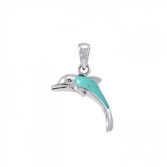 Dolphins Sterling Silver Pendant JP067 - Pendants