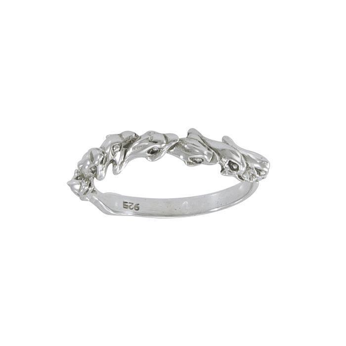 Dolphin Sterling Silver Ring MG422 - Rings