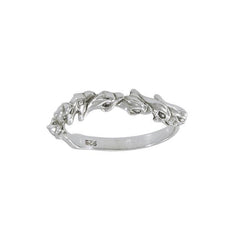 Dolphin Sterling Silver Ring MG422 - Rings