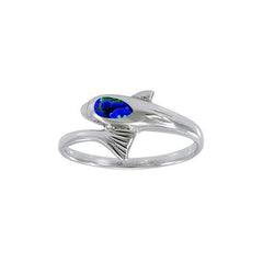 Dolphin Sterling Silver Ring MG463 - Rings