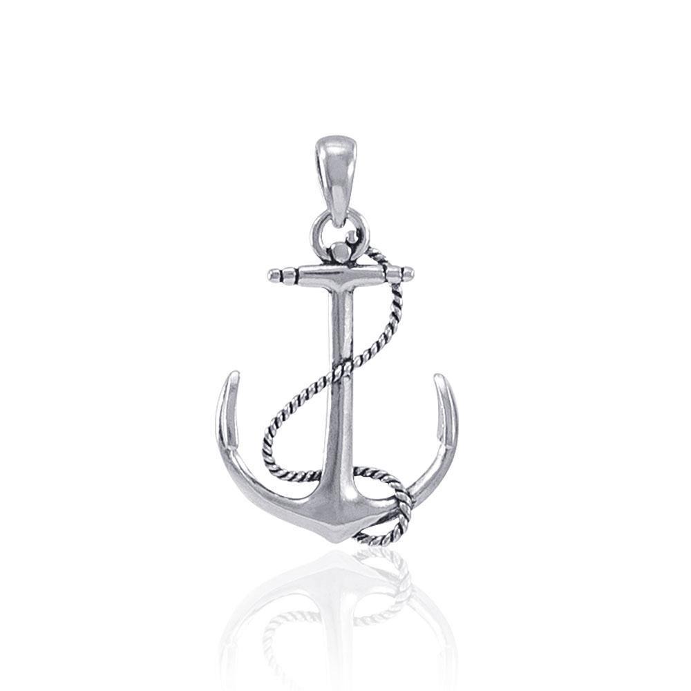 Anchor Rope Silver Pendant MG635 - Pendants
