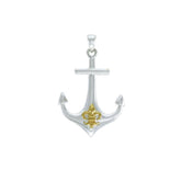 Anchor Fleur De Lis Pendant MPD4048 - Pendants
