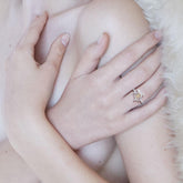 Swimming Turtle with Flower of Life Shell Silver and Gold Ring MRI1895 - Ring