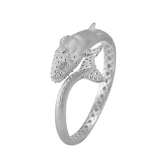 A gift of solitude Sterling Silver Humpback Whale Silver Cuff Bracelet - DiveSilver Jewelry