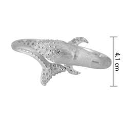A gift of solitude Sterling Silver Humpback Whale Silver Cuff Bracelet - DiveSilver Jewelry