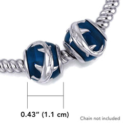 Hammerhead Shark with Enamel Sterling Silver Bead TBD343 - Beads