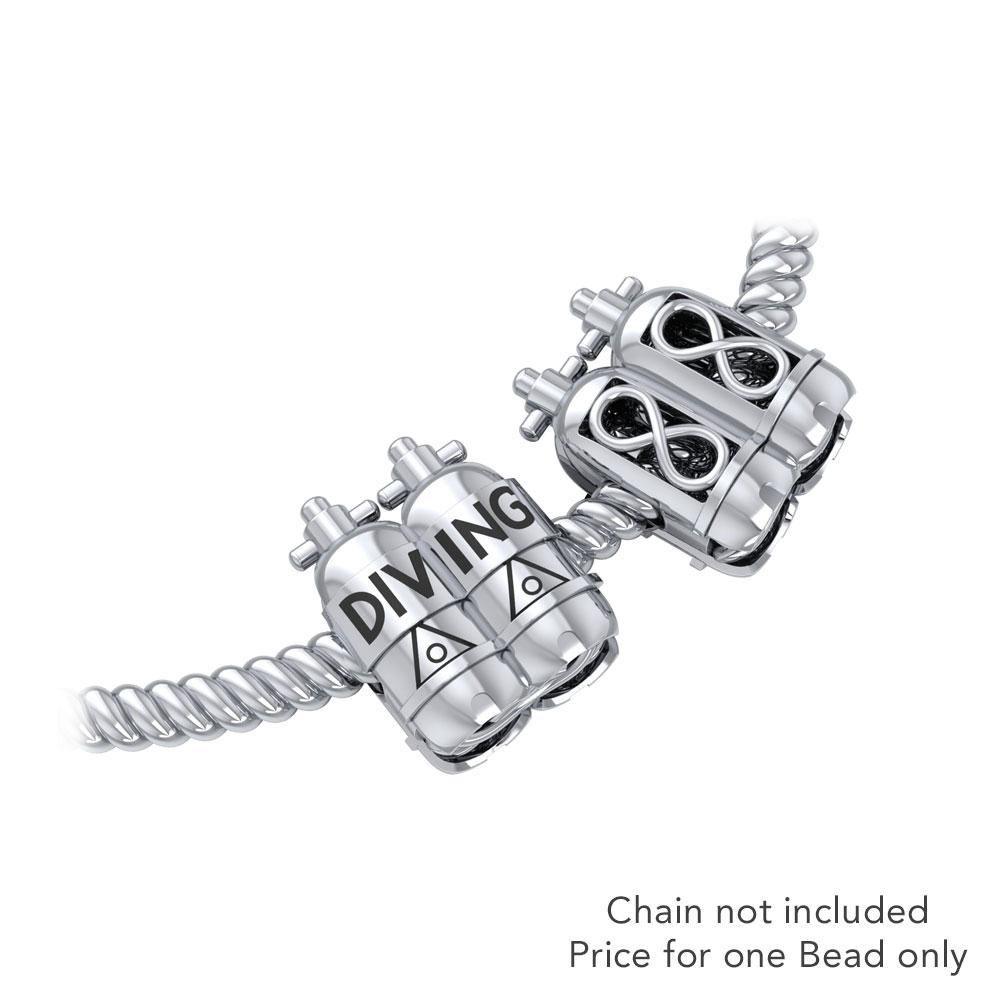 Dive Tanks Sterling Silver Bead TBD352 - Beads