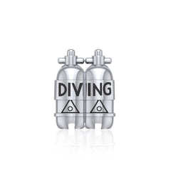 Dive Tanks Sterling Silver Bead TBD352 - Beads