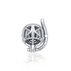 Dive Mask Sterling Silver Bead TBD353 - Beads