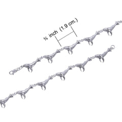 Whale Sterling Silver Link Bracelet TBG006 - Link Bracelet