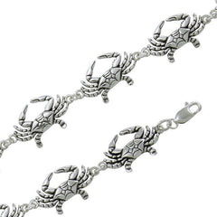 Blue Crab Link Bracelet TBG081 - Bracelets