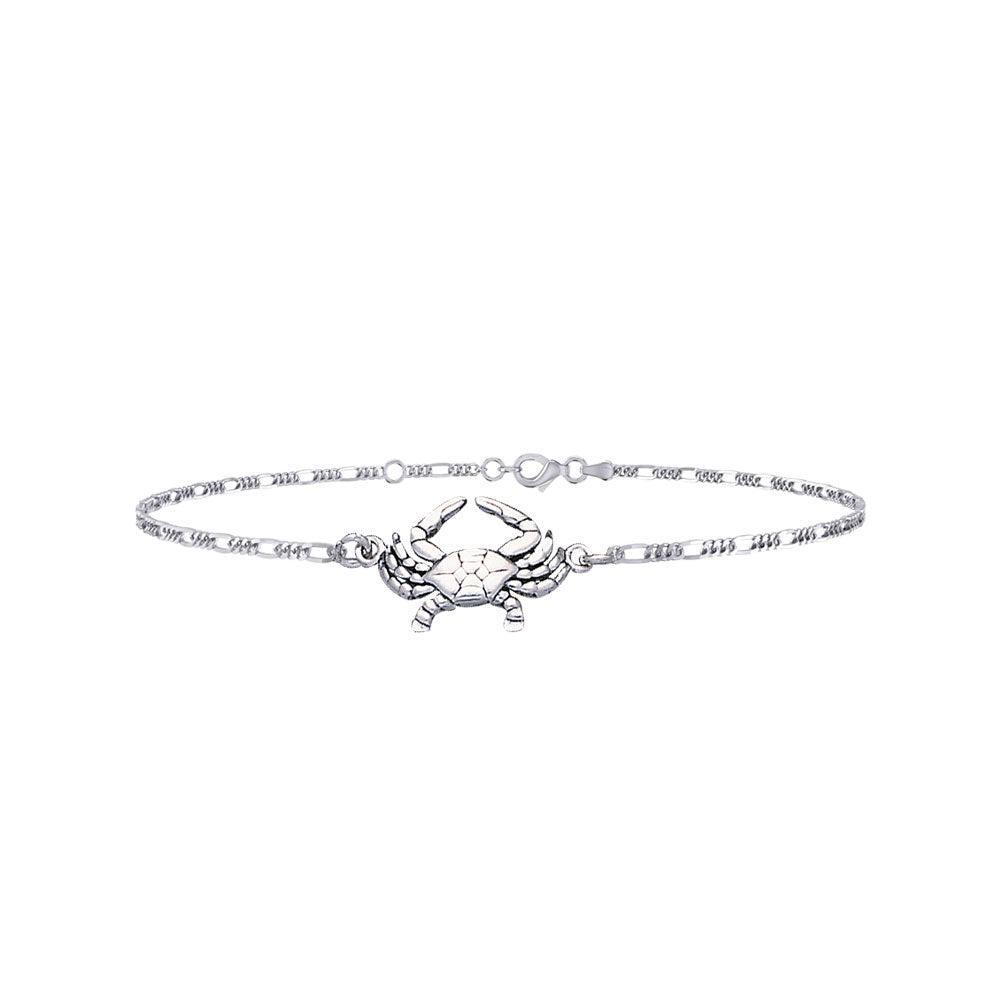 Products Blue Crab Anklet TBG371 - DiveSilver Jewelry