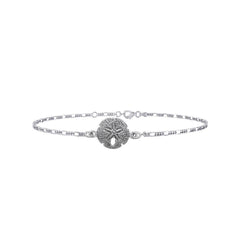 Sand Dollar Sterling Silver Anklet TBG377 - DiveSilver Jewelry