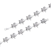 Turtle Sterling Silver Link Bracelet TBG452 - Bracelets