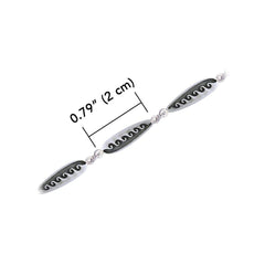 Surf Sterling Silver Link Bracelet TBL001 - Bracelets