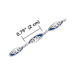 Surf Sterling Silver Link Bracelet TBL002 - Bracelets