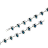 Twin Manatee Sterling Silver Link Bracelet TBL007 - Bracelets