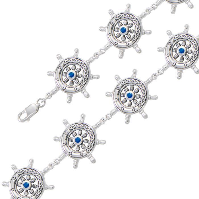 Celtic Ship Wheel Link Bracelet TBL019 - Bracelets