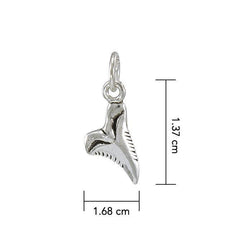 Shark Tooth Sterling Silver Charm TC491 - DiveSilver Jewelry