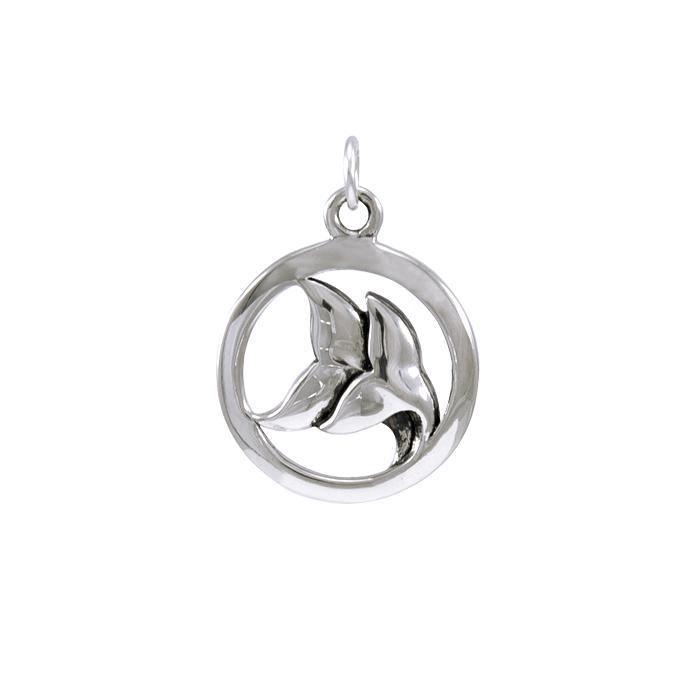Double Whale Tail Sterling Silver Charm TCM565 - Charms