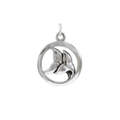 Double Whale Tail Sterling Silver Charm TCM565 - Charms