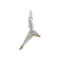 Thresher Shark14 Gold on Sterling Silver Charm Charm TCV736 - Charms