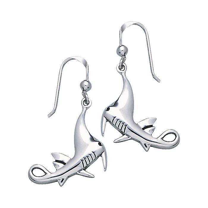 Manta Ray Sterling Silver Hook Earring TE2018 - Earrings