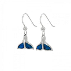 Whale Tail Sterling Silver Hook Earring TE2501 - Earrings