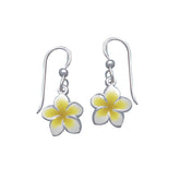 Plumeria - Hawaii National Flower Silver Earrings - DiveSilver Jewelry