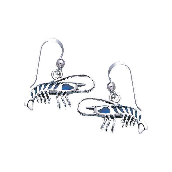 Shrimp Silver Earrings TE2572 - DiveSilver Jewelry