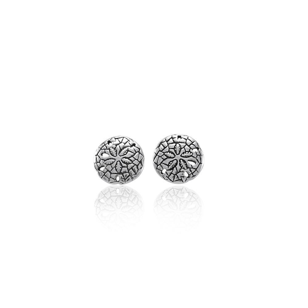 Sand Dollar Sterling Silver Post Earring TE2583 - Earrings