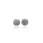 Sand Dollar Sterling Silver Post Earring TE2583 - Earrings