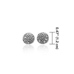 Sand Dollar Sterling Silver Post Earring TE2583 - Earrings