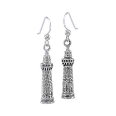 Indian Ocean Lighthouse T Sterling Silver Hook Earring TE2827 - Earrings