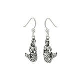 Mermaid Sterling Silver Hook Earring TE969 - Earrings