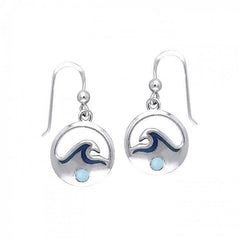 Wave On Surf Hook Earrings TER019 - Earrings