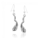 Female Free Diver Sterling Silver Earrings TER1683 - Earrings