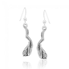 Female Free Diver Sterling Silver Earrings TER1683 - Earrings