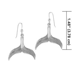 Mermaid Tail Sterling Silver Earrings TER1701 - Earrings