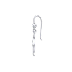 Sterling Silver Wrapping Whale Tail Earrings TER1726 - Earrings