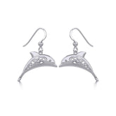 Celtic Joyful Dolphins Silver Earrings - DiveSilver Jewelry