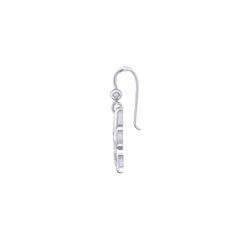 Whale Tail And Heart Earrings TER2164 - DiveSilver Jewelry